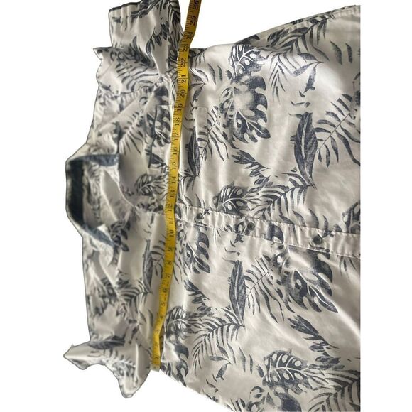 Akrux Mens Multicolor Laefy Print Button Up Short Sleeve Shirt Size xl - Picture 8 of 10